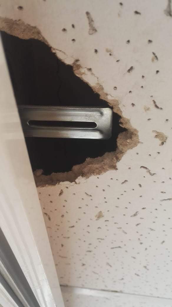 Providing it is left alone and . wood - Cellulose ceiling tiles (asbestos?) - Home