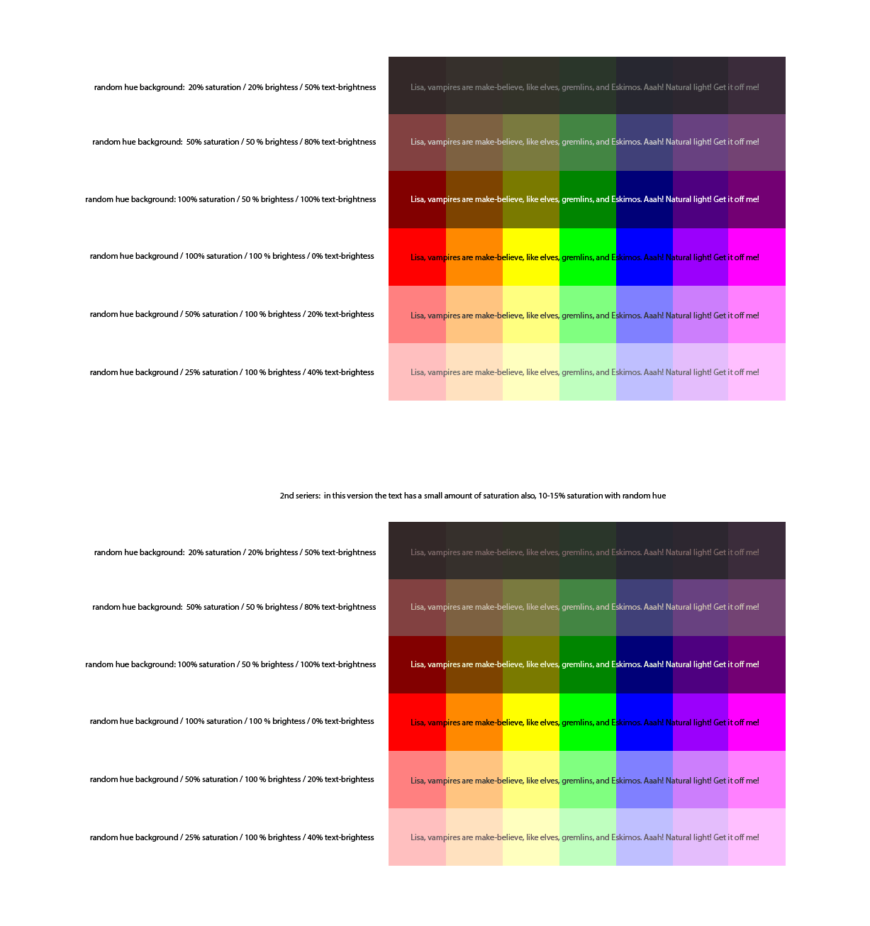 It helps the viewer focus on the person that's why people change the background to white. Typography How To Calculate The Best Type Colour For A Random Background Colour Graphic Design Stack Exchange