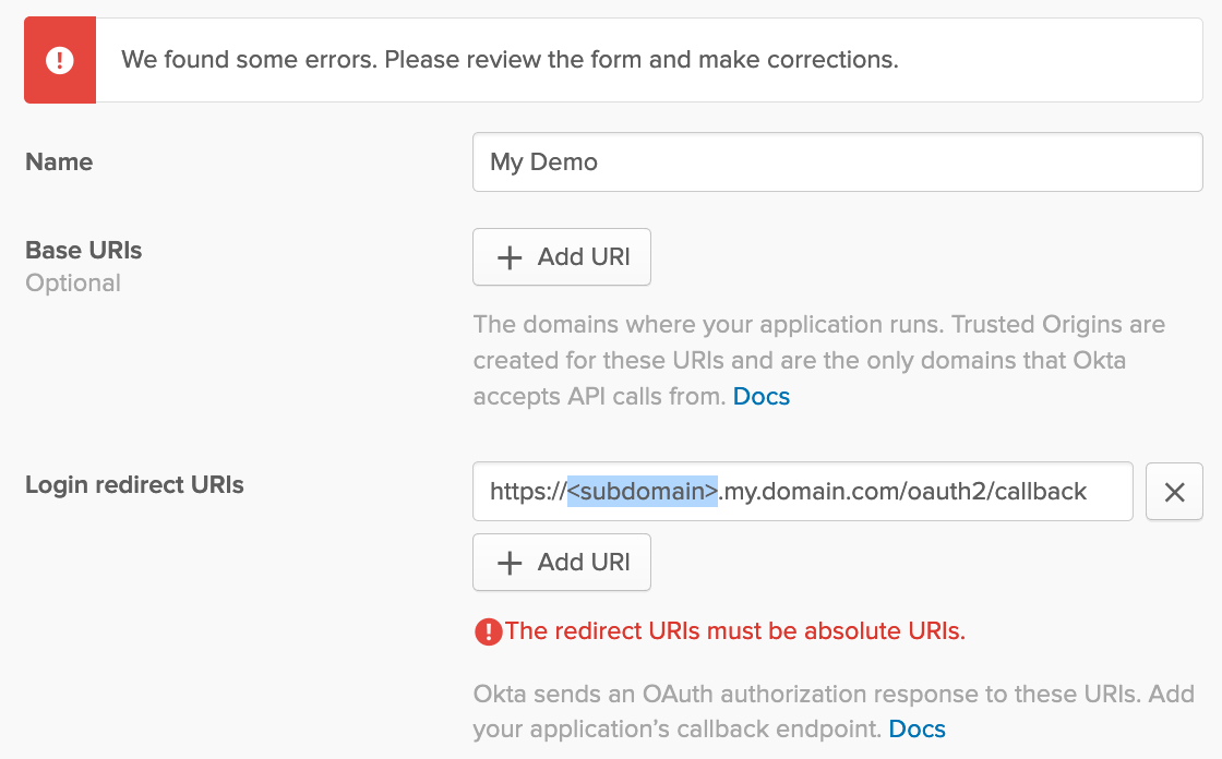 More secure than a username . Configure Variable Callback Uri In Okta Stack Overflow
