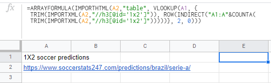 Follow serie a 2022 standings, overall, home/away and form (last 5 games) serie a 2022 standings. Google Sheets Specify The Table To Import Via Importhtml Importxml According To Its Title Name Stack Overflow