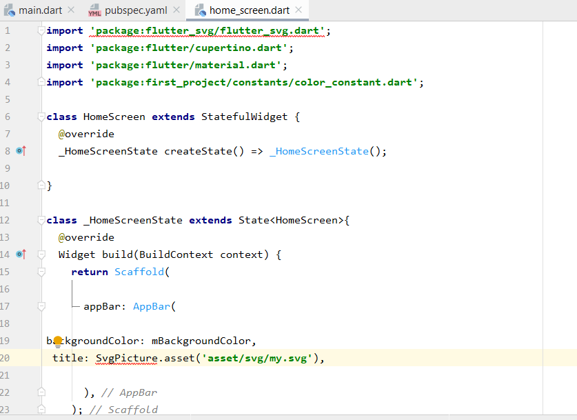 Flutter Import Package Flutter Svg Flutter Svg Dart Not Working On The Vs Code And Android Studio Stack Overflow