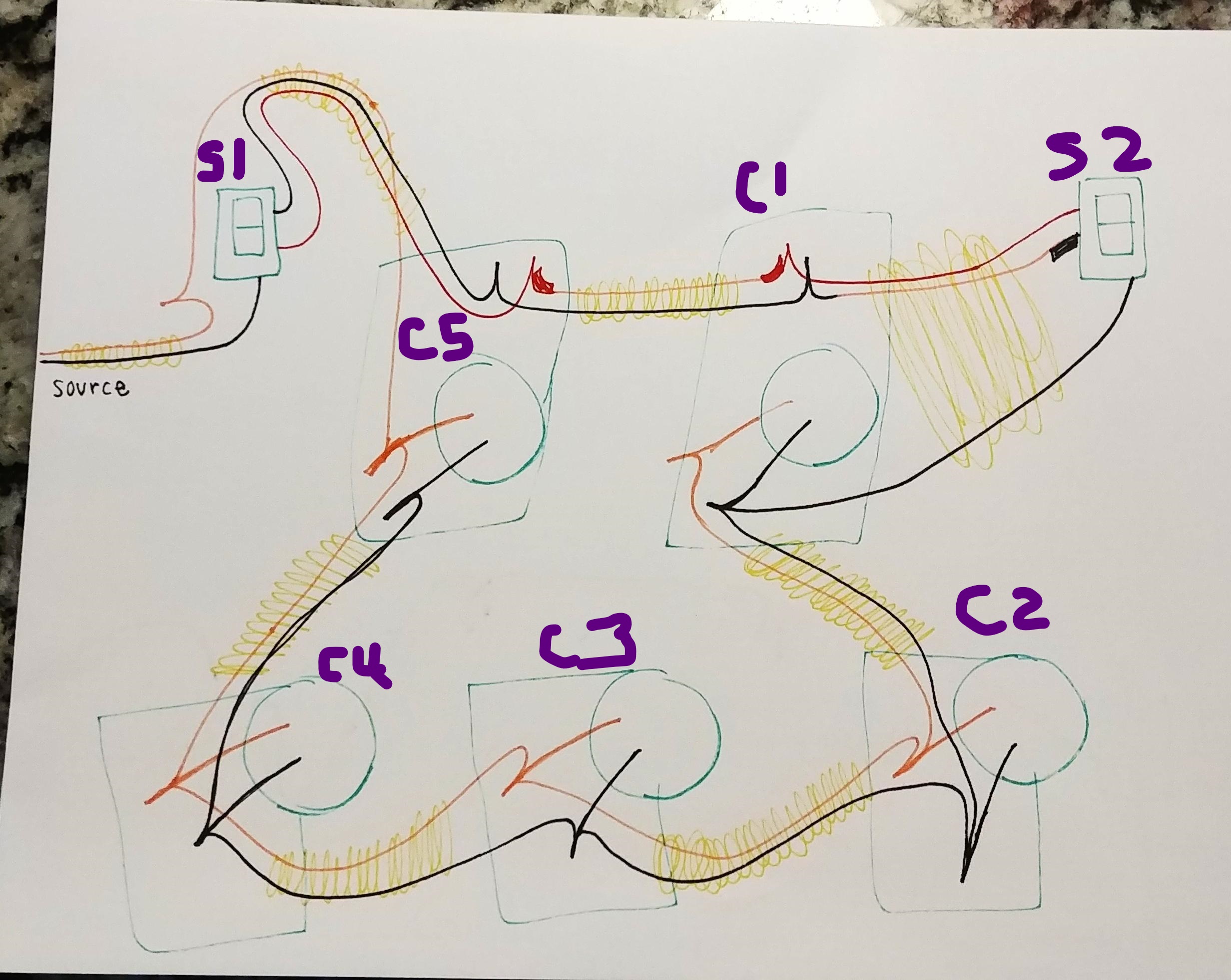 How to wire recessed lighting (tabletop walk through). Electrical Wiring 5 Led Lights In Parallel Home Improvement Stack Exchange