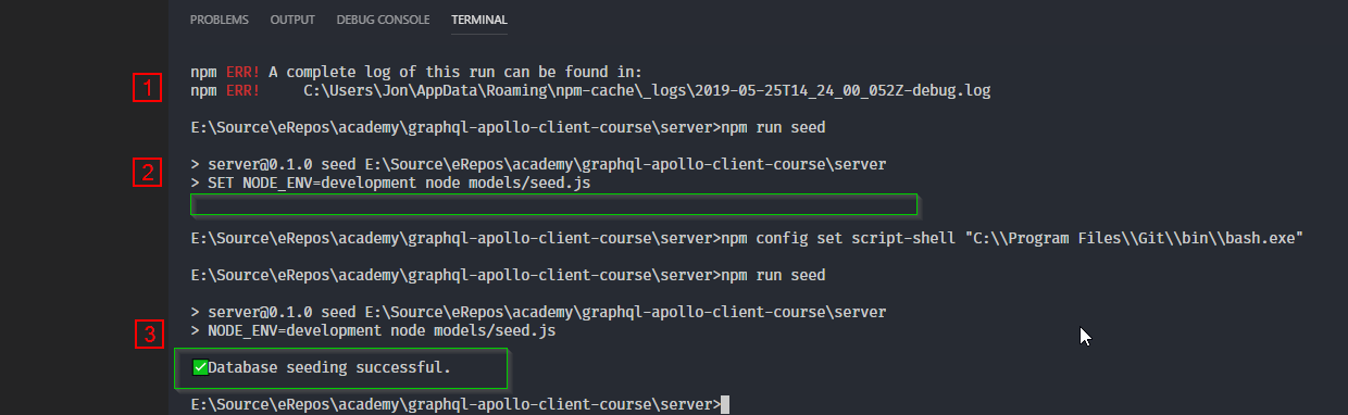 Getting npm scripts to run as is in Windows