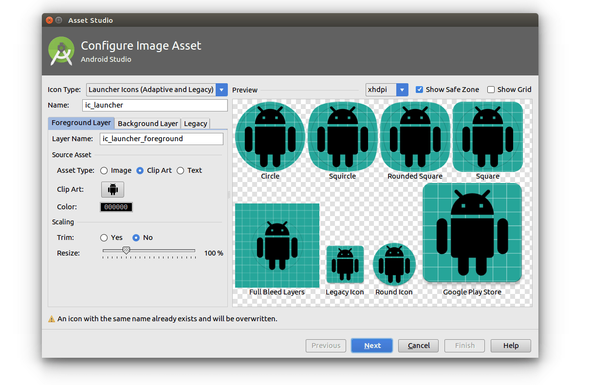 Android Launcher Icon Size