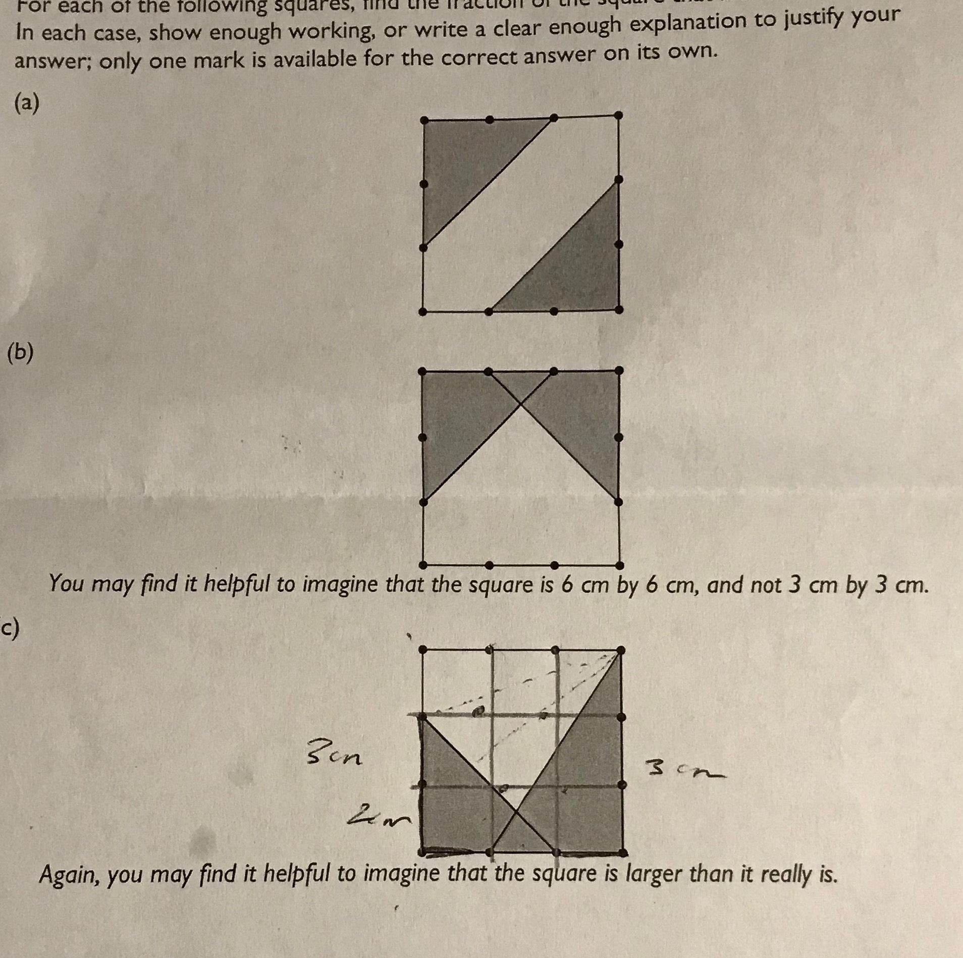 This is almost a 10 by 10 square, except we have these quarter circles that are cut out. Find Area Of The Shaded Region Of This Square Mathematics Stack Exchange