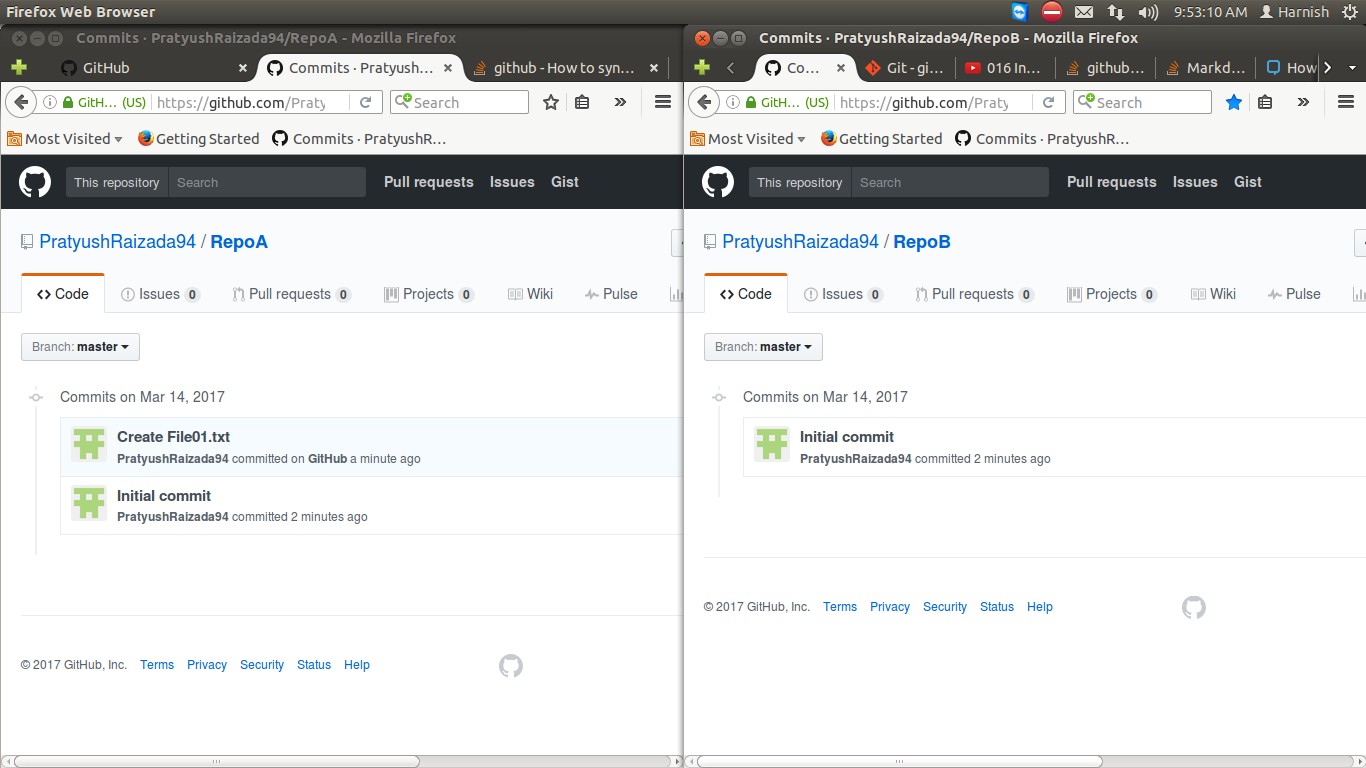 Initial state of Repos