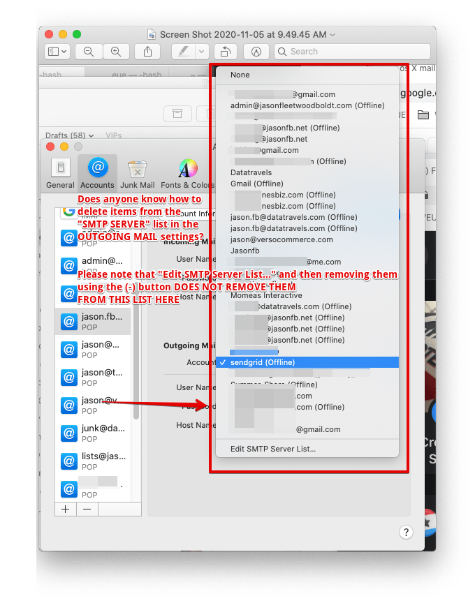 Test drive maillist controller for windows or use the free version as long as you want. Mail App Macos Mail Won T Clear Out The Outgoing Smtp Server List Ask Different