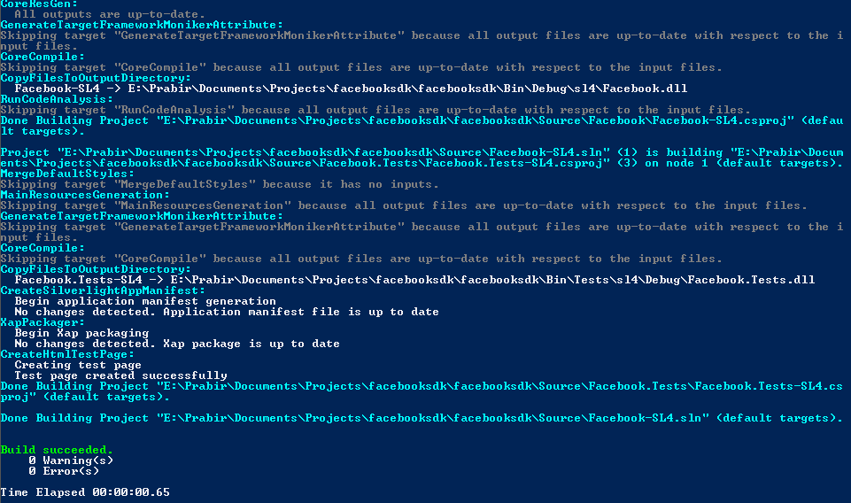 When executing through cmd.exe