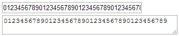 textarea cols input text size