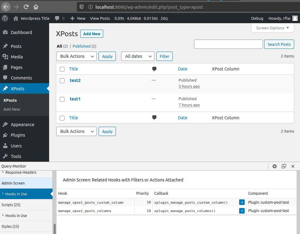 By default, wordpress comes with post and pages as the main content types. docker - Wordpress - No value for custom post type column - Stack Overflow