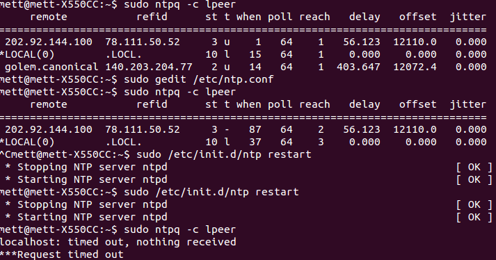 Networking How Do I Make My Laptop Act As An Ntp Server In Lan Without Connecting To The Internet Ask Ubuntu