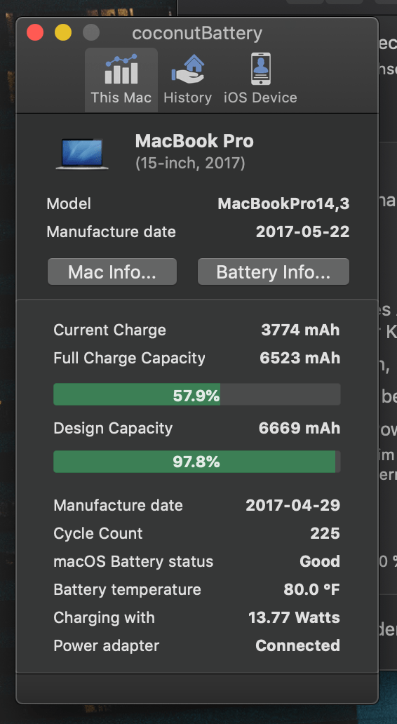 Either way, keeping up with your battery is a basic part of vehicle maintenance. Macbook 15 2017 Battery Charging Problem Ask Different
