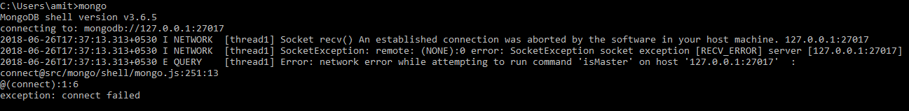  mongodb 127 0 0 1 27017 isMaster 