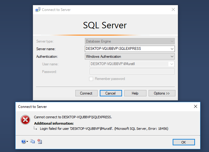 关于连接：Microsoft SQL Server错误：18456 码农家园