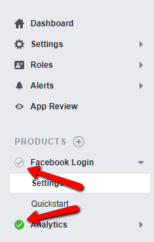 What Do Green Gray Check Mark Icons Mean In Facebook App Dashboard Stack Overflow