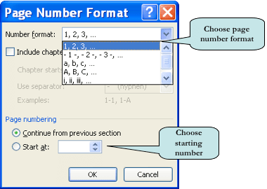 This can be found under the 'start menu'\all programs\microsoft office\microsoft word 2007. Microsoft word 2007: how to number some pages in roman