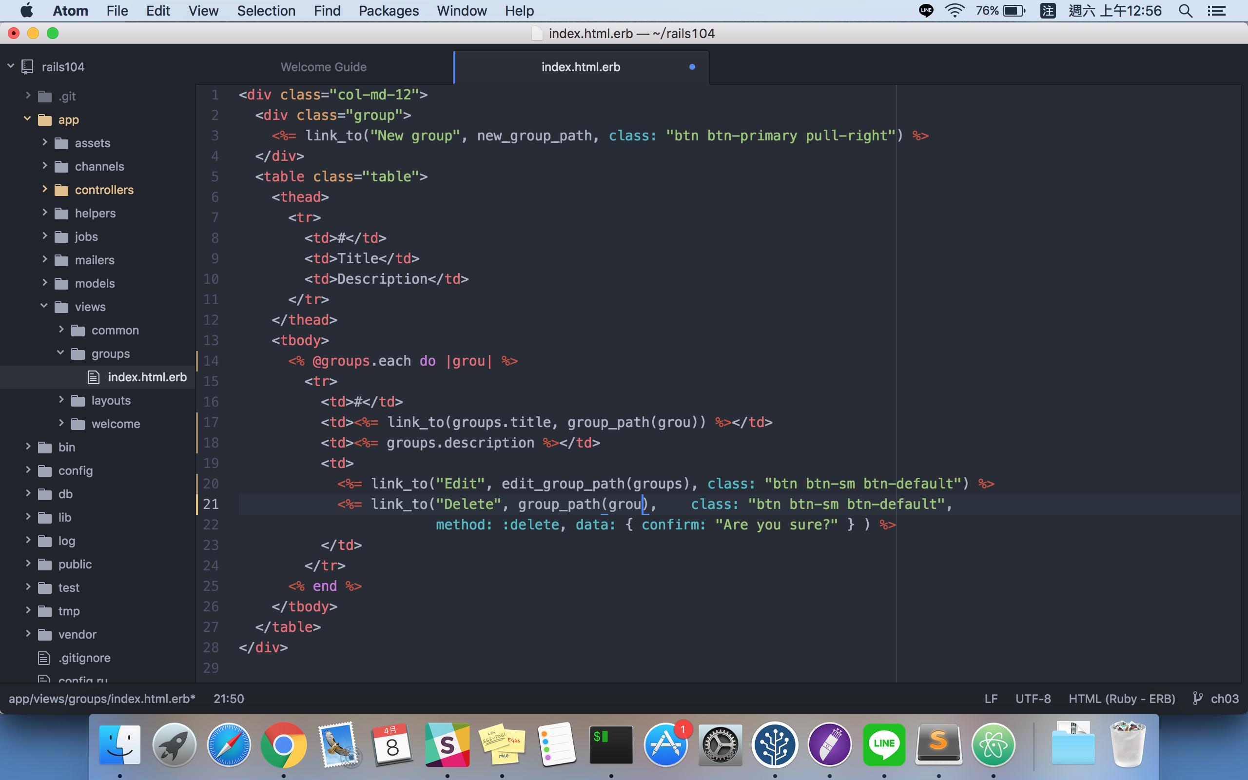 Atom Has A Strange Color In Ruby Erb Html Stack Overflow