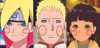 Now, then the otsusukis are really strange , . Why Does Boruto And Himawari Have One Less Whisker Mark Than Naruto Anime Manga Stack Exchange