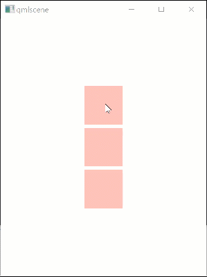 The (undesired) behavior of **test1.qml**