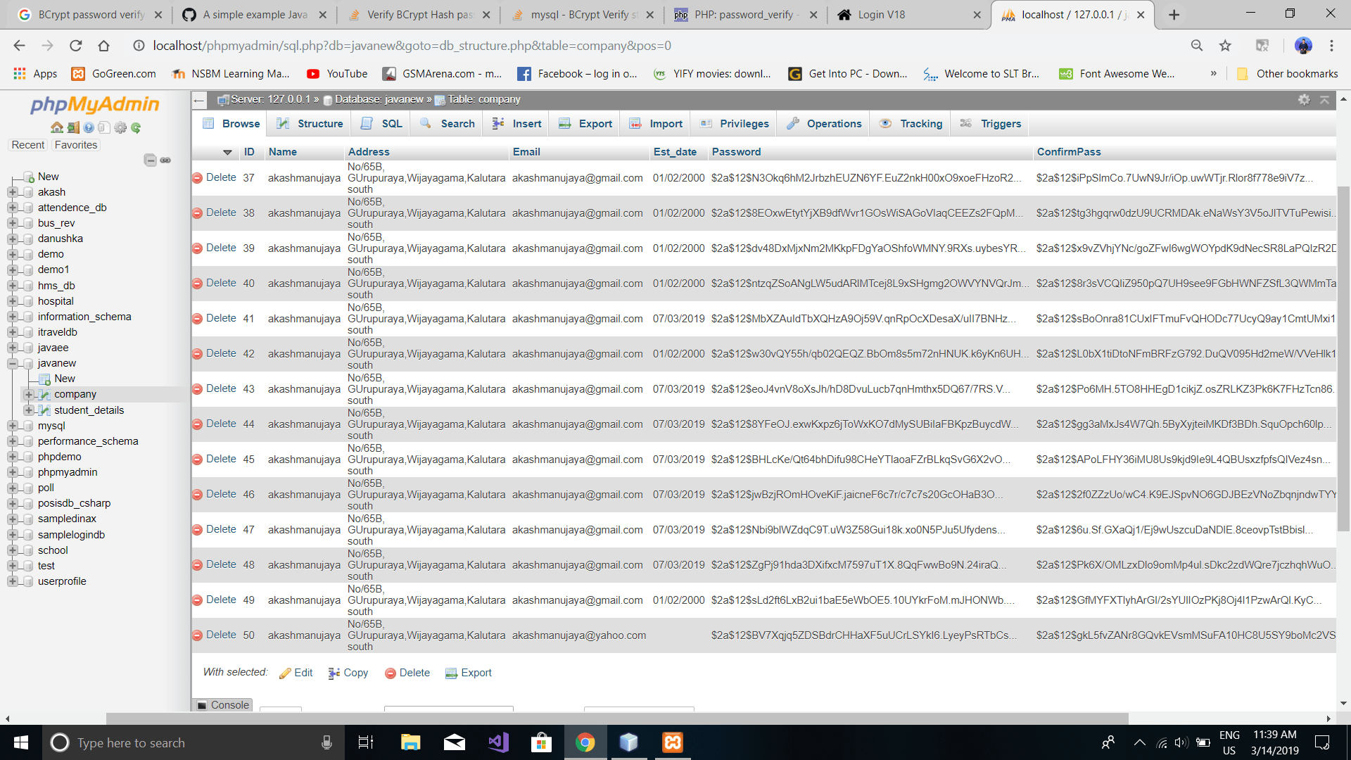 My database