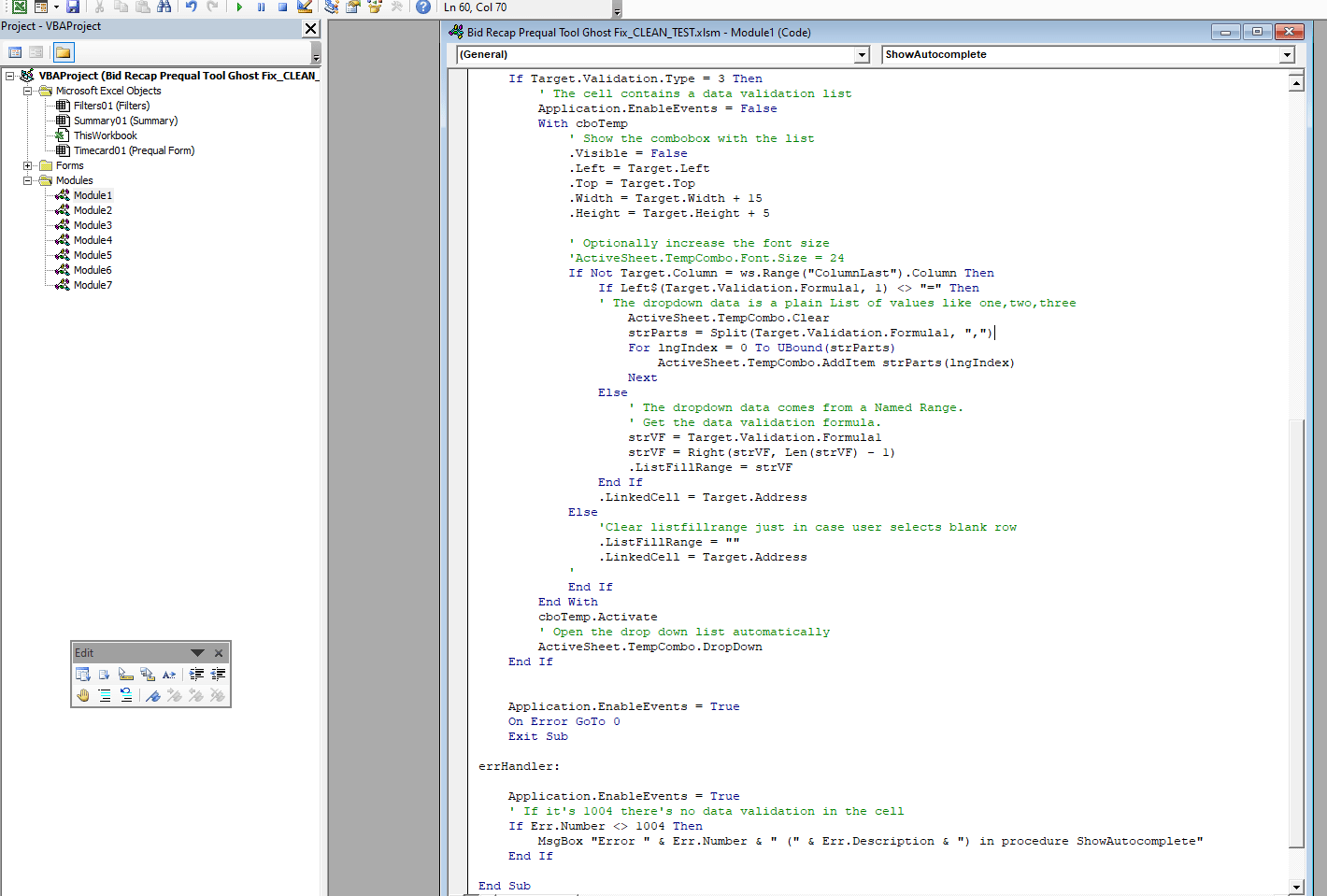 This error value means excel doesn't recognize a name you used in a formula as a valid. excel - How can I change VBA Data Validation drop down