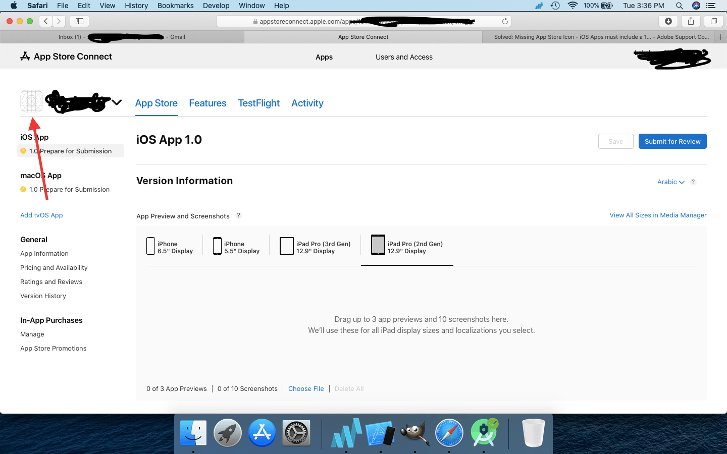 Change The Blank Icon In App Store Connect Stack Overflow