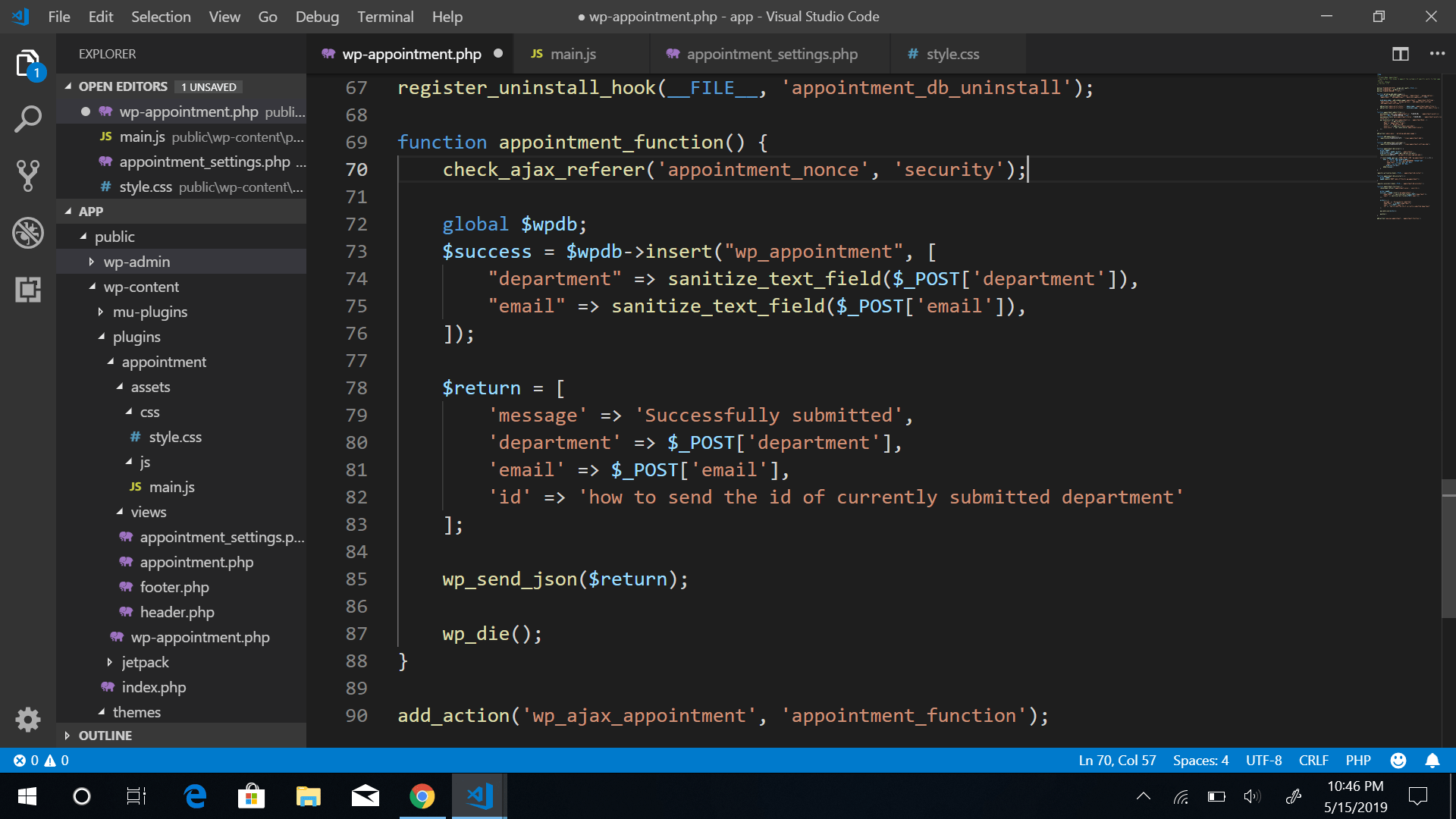 Import / export theme settings. php - How can i send id of the currently posted form data through json response in custom ...