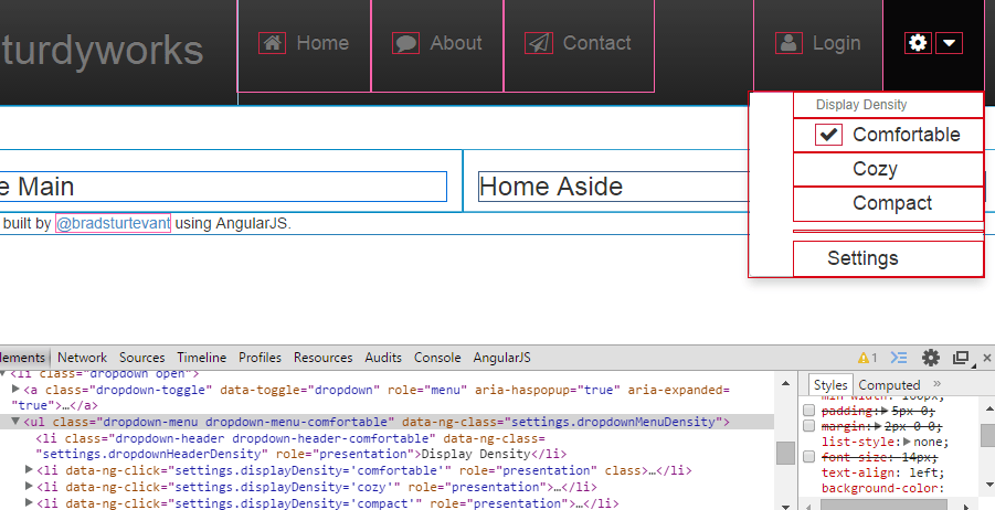Chrome tools allows eliminating the offending rules