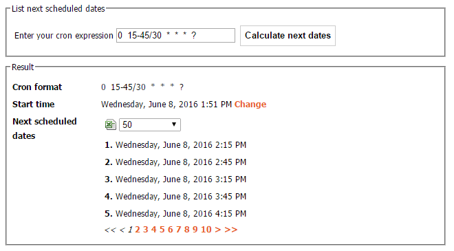 Constructs a new cronexpression based on the specified parameter. Java Quartz Scheduler Cron Expression For Every After 30 Minutes Quarter Past The Hours Stack Overflow