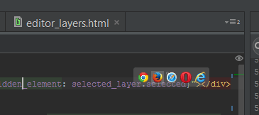 Hide Webstorm Toolbar Showing Browser Icons Stack Overflow