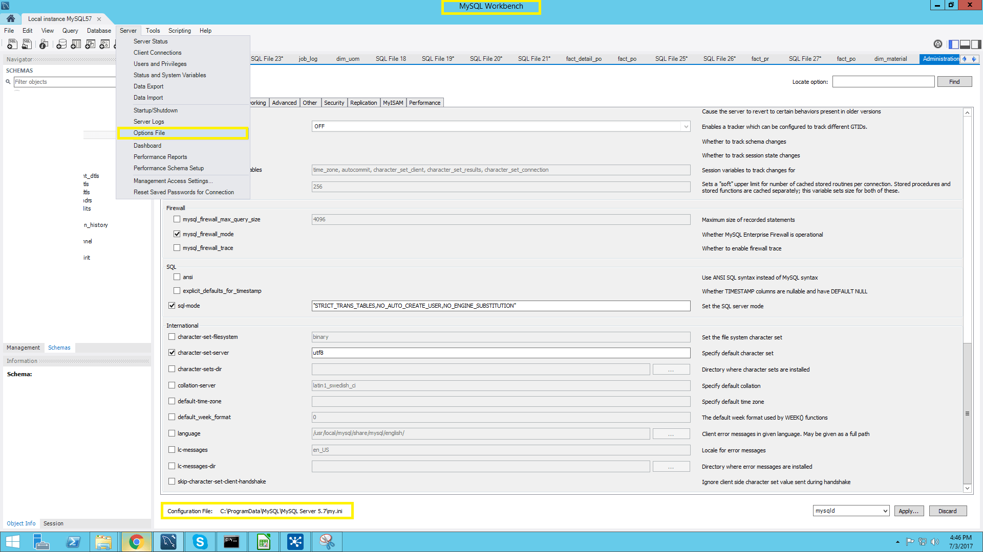  Windows MySQL My ini 