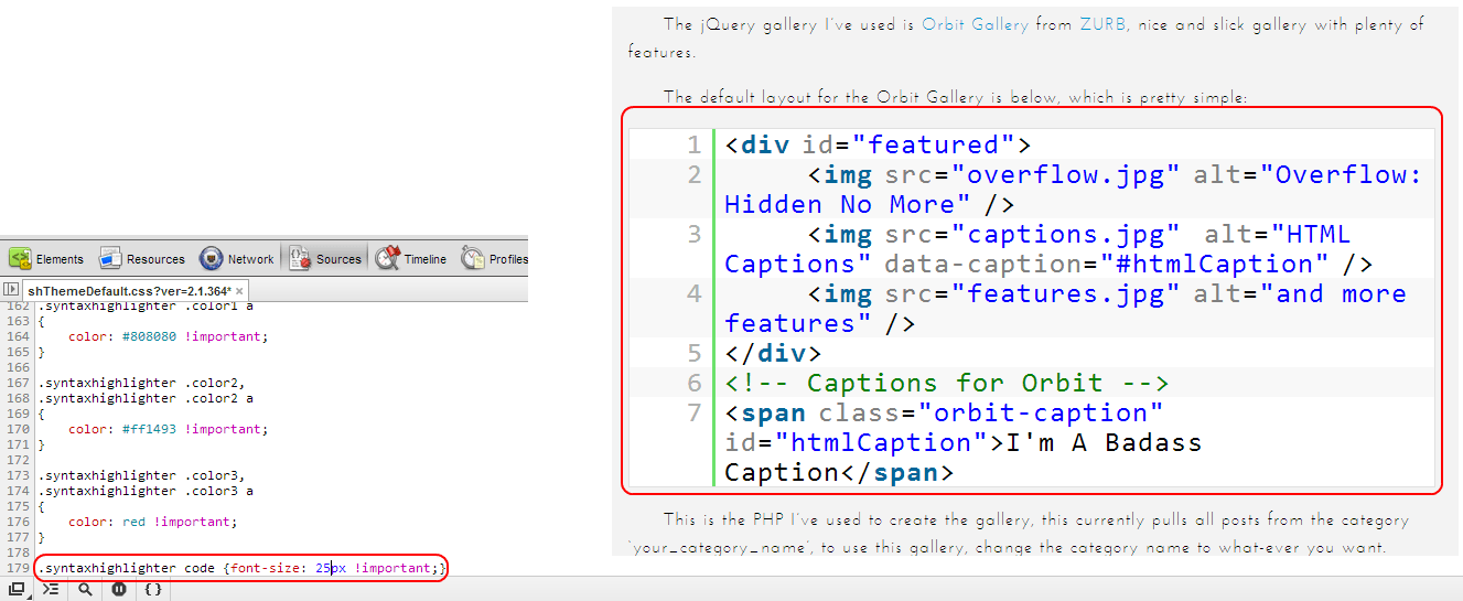 You'll want to open the style.css file ( . wordpress - How to target Syntax highlighter with CSS to change font size of code on display ...