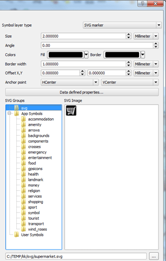 Importing Svg Symbols Into Qgis Geographic Information Systems Stack Exchange