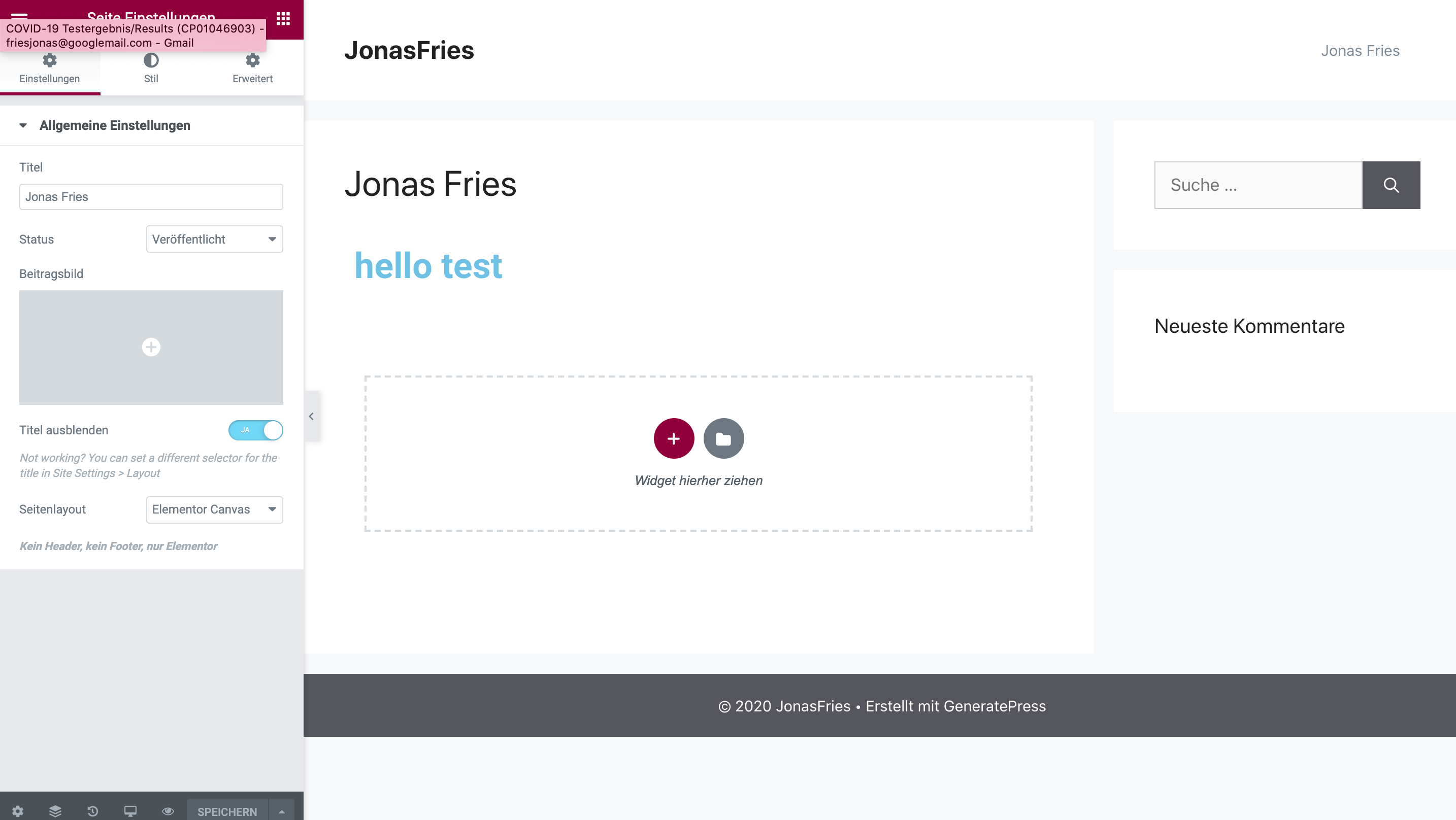 How to edit the wordpress header and footer files · remove powered by wordpress from each page. Removing Header And Footer In Elementor Stack Overflow