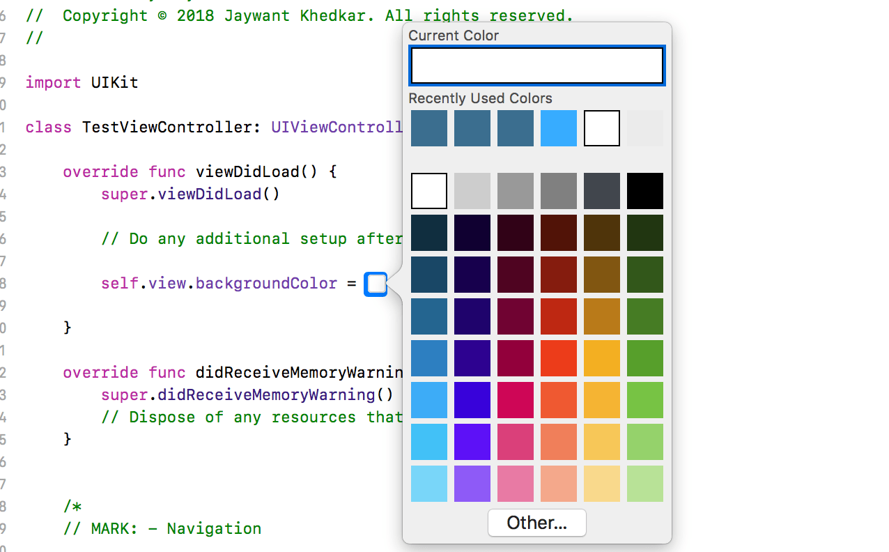 关于ios8：Swift中的UIView背景颜色 码农家园