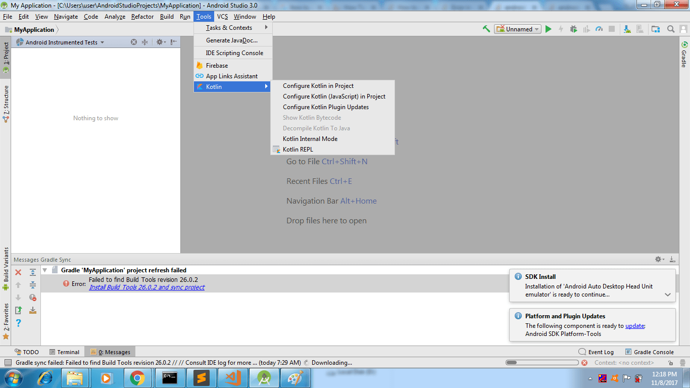  AVD Manager Android Studio 