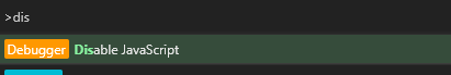disable javascript