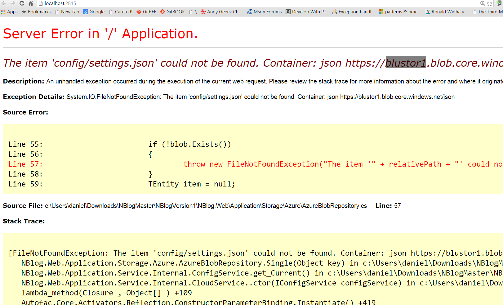 Find similar websites like nblog.org. Azure Blob Nblog Config Settings Json Could Not Be Found Stack Overflow