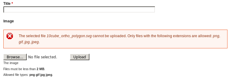 The.jpg file extension is used on compressed image files. Why Can T I Add Another Allowed File Extension To A Drupal 7 Image Field Drupal Answers