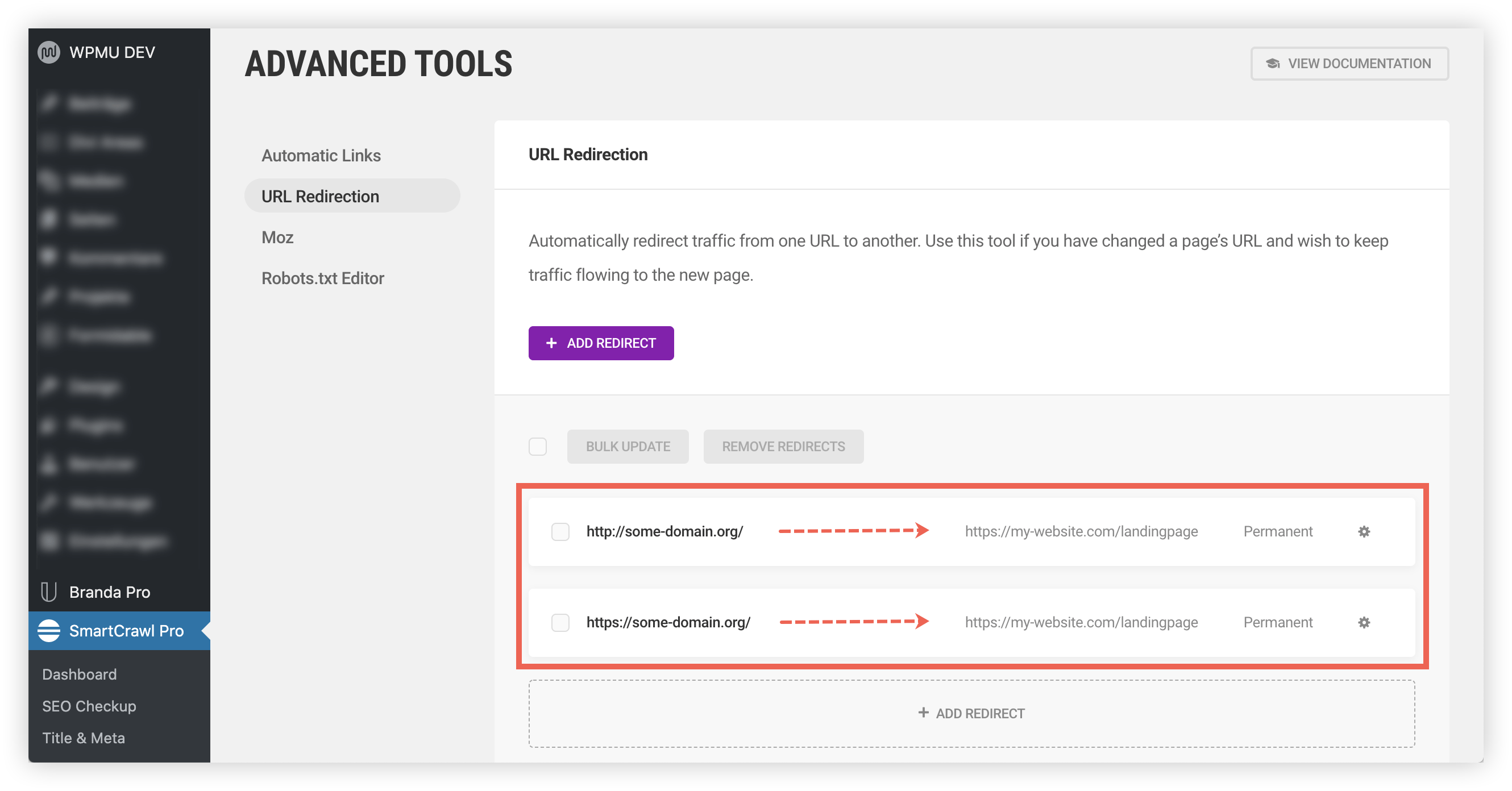 · enter the url you want to redirect . redirect - forward domain name to particular page? - WordPress Development Stack Exchange