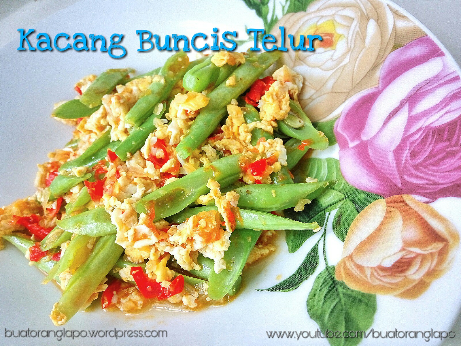 Masukkan lobak merah dan masak hingga lobak jadi lembut. Kacang Buncis Goreng Dengan Telur Pedas Buat Orang Lapo