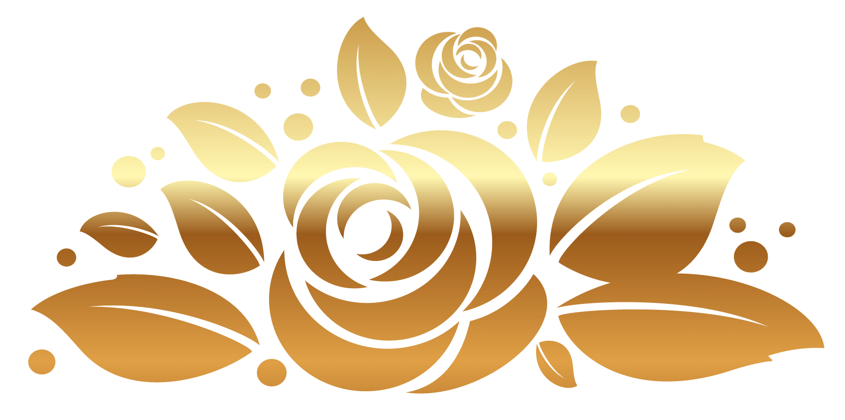 Abstract Calligraphy Black Luxury Gold Brush Border