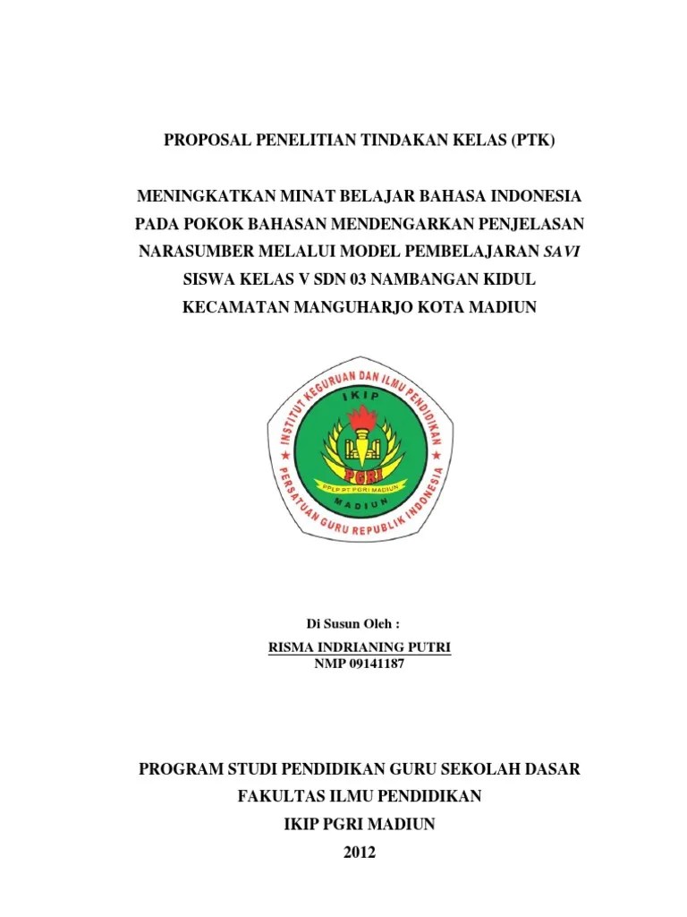 Judul Ptk Bahasa Indonesia Smp Kurikulum 2013