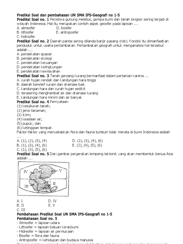 10 Soal Pg Beserta Esai Tentang Persebaran Flora Dan Fauna