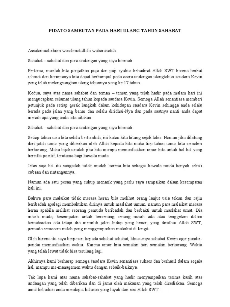 Pidato Ulang Tahun Sekolah Sd Singkat – Beinyu.com