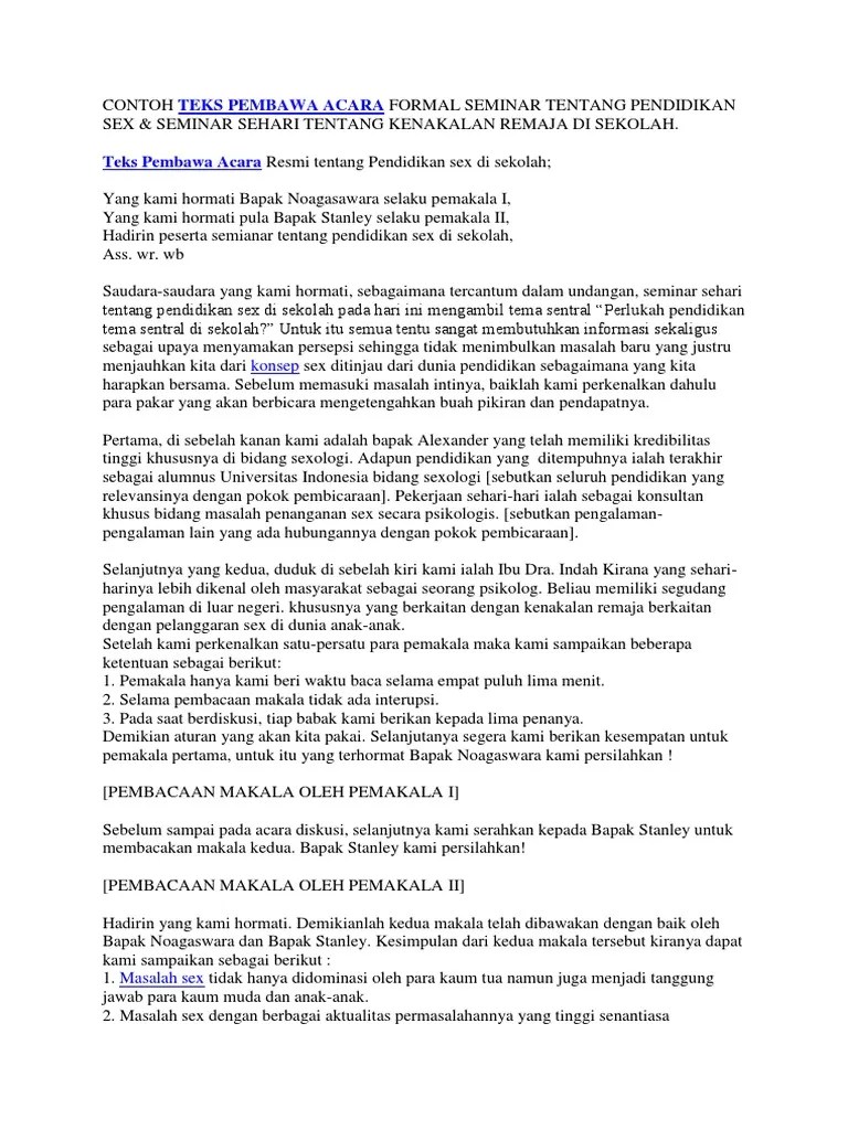 25+ Teks Mc Webinar Online Non Formal