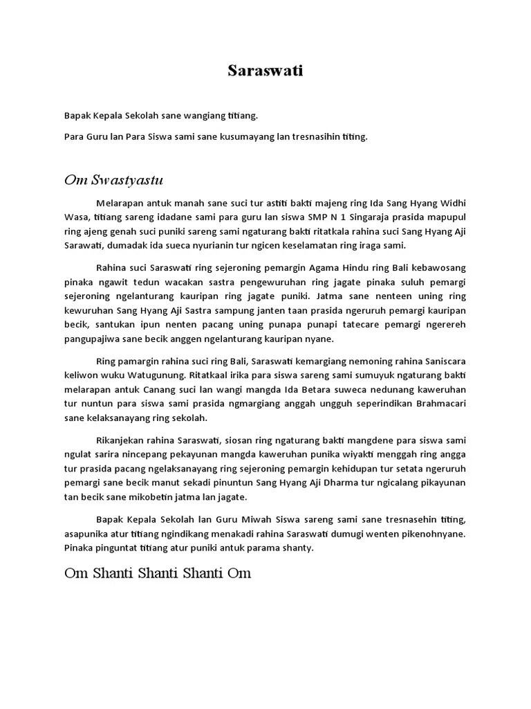 Contoh Teks Mc Bahasa Bali – Beinyu.com