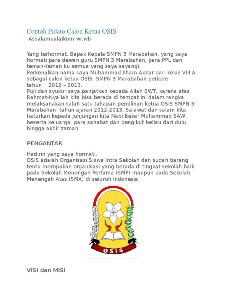 Pidato Ketua Kelas - Revisi Id