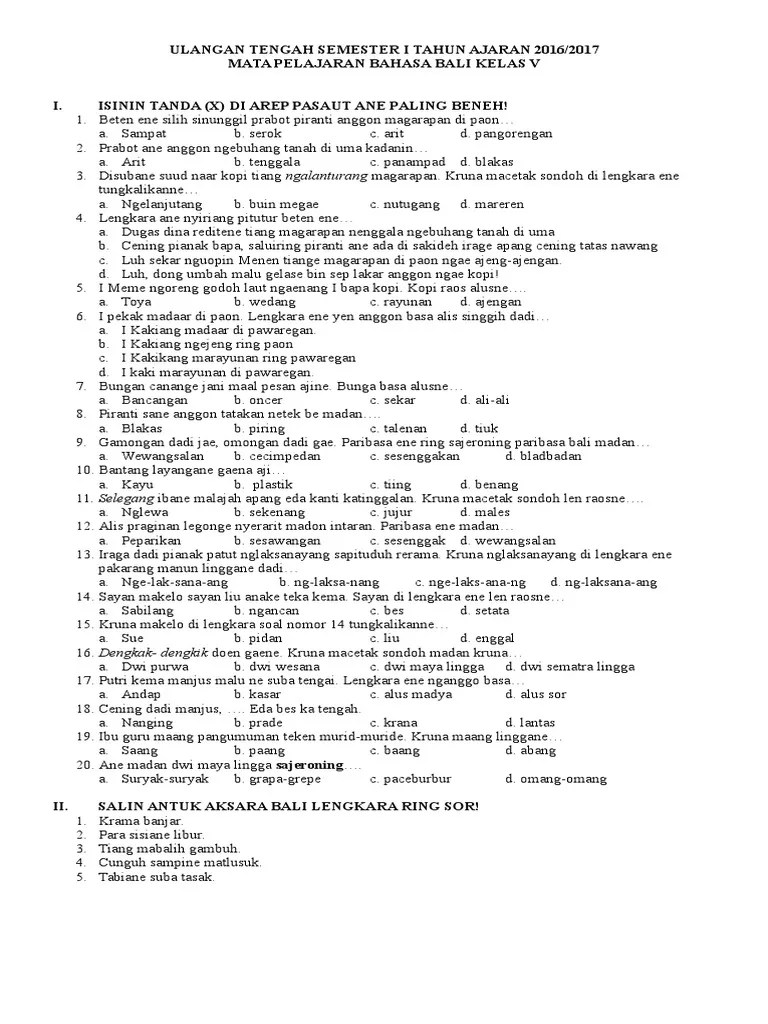 Kunci Jawaban Lks Bahasa Bali Kelas 11 - ID Aplikasi