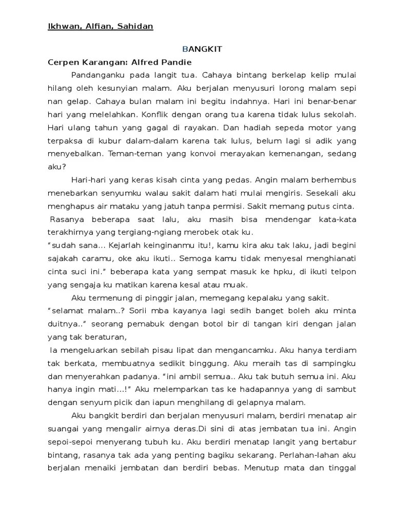 Contoh Cerpen Beserta Unsur Intrinsiknya – Lektur Indo